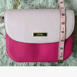Trina Turk pink color block purse